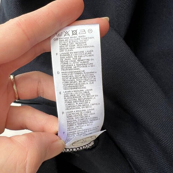 Raf Simons x Fred Terry double layered collar polo, navy, Size 42 - Picture 12 of 12